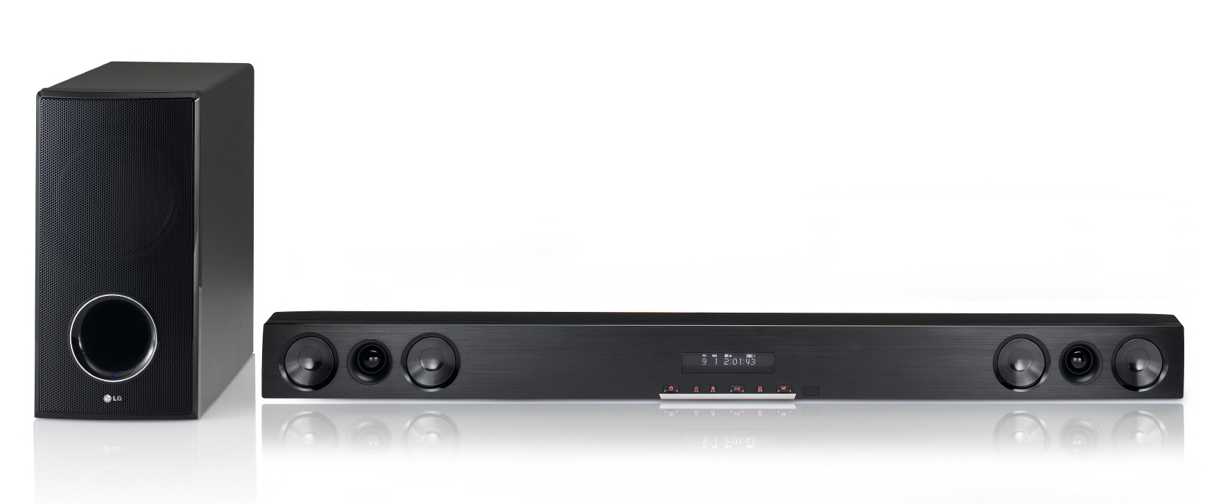 LG LSB316 2.1-channel sound bar with wireless subwoofer.